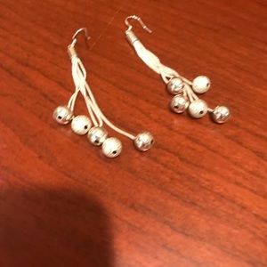 Silvertone earrings
